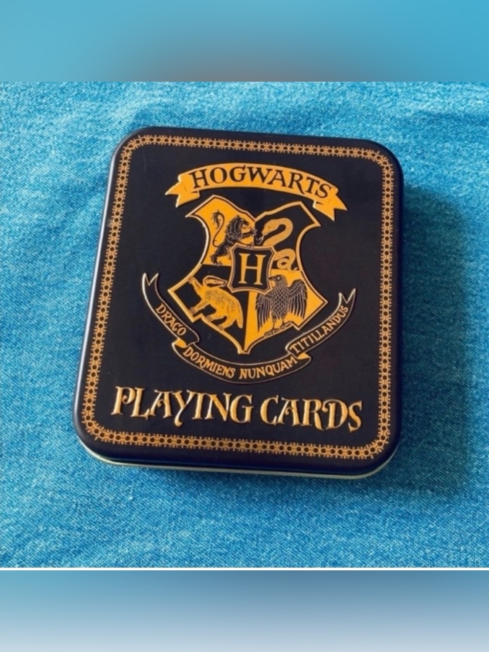 Harry Potter Hogwarts Playing Cards Marauders Map Style with Storage Tin